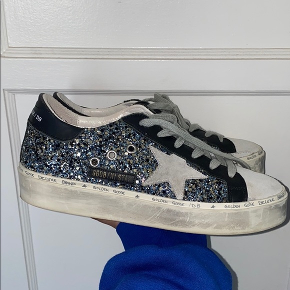 Golden Goose Shoes - Golden Goose Hi-Star Glitter Sneaker - size 38
